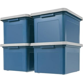 IRIS 35 Qt File Organizer Plastic File Box for Letter/Le Gal File, 4Pk