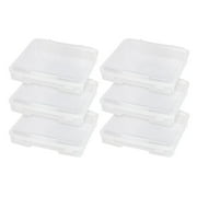IRIS Portable Board Game Organizer Plastic Project Storage Case Box with Snap-Tight Latch, Fits 8.5" x 11" Papers