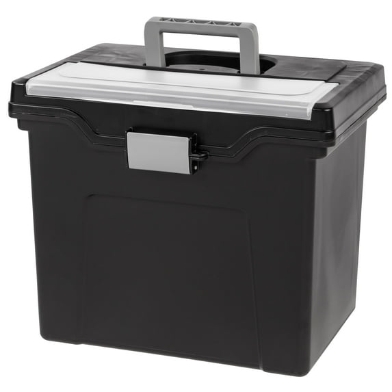IRIS Office Storage Container with Handle, Portable Letter Size Hanging ...