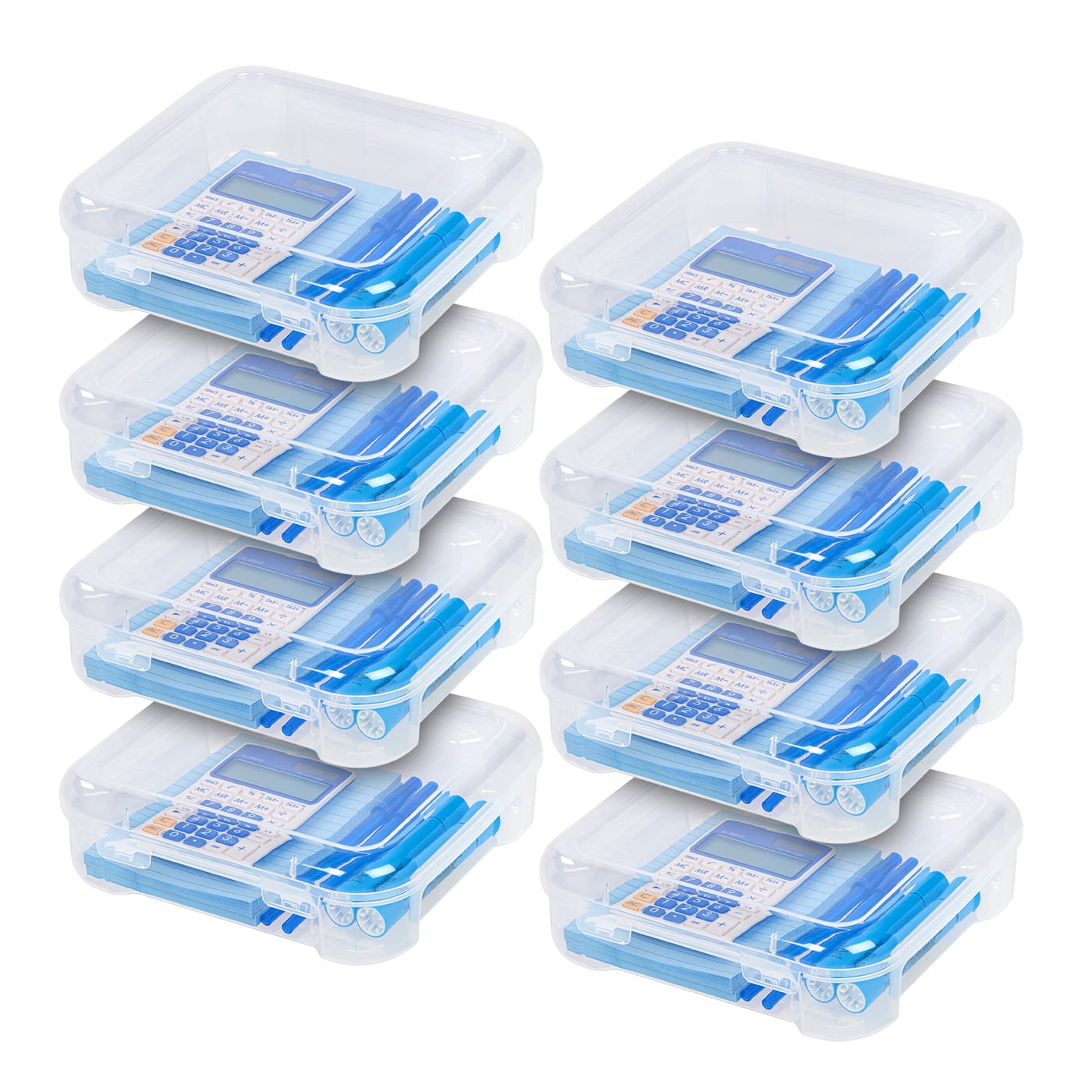 Iris USA Portable Project Case, 6 Pack, Clear