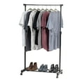 thumbnail image 1 of IRIS Portable Single-Rod Height Adjustable Clothes Rack with Lockable Wheels, Rolling Garment, 1 of 9