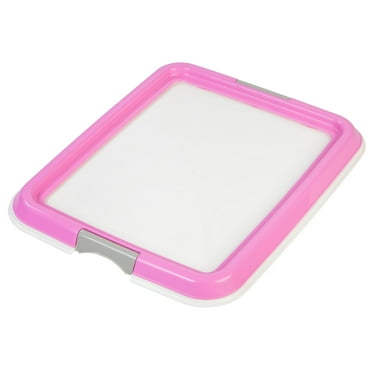 IRIS Puppy Pee Pad Holder for Dog Potty Training, Holds Pads 19.33" L x 16.53" W x 1.18" H Pink