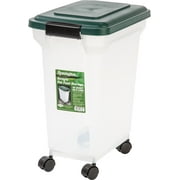 IRIS USA Remington® 28 Quart Airtight Pet Food Storage Container, Green