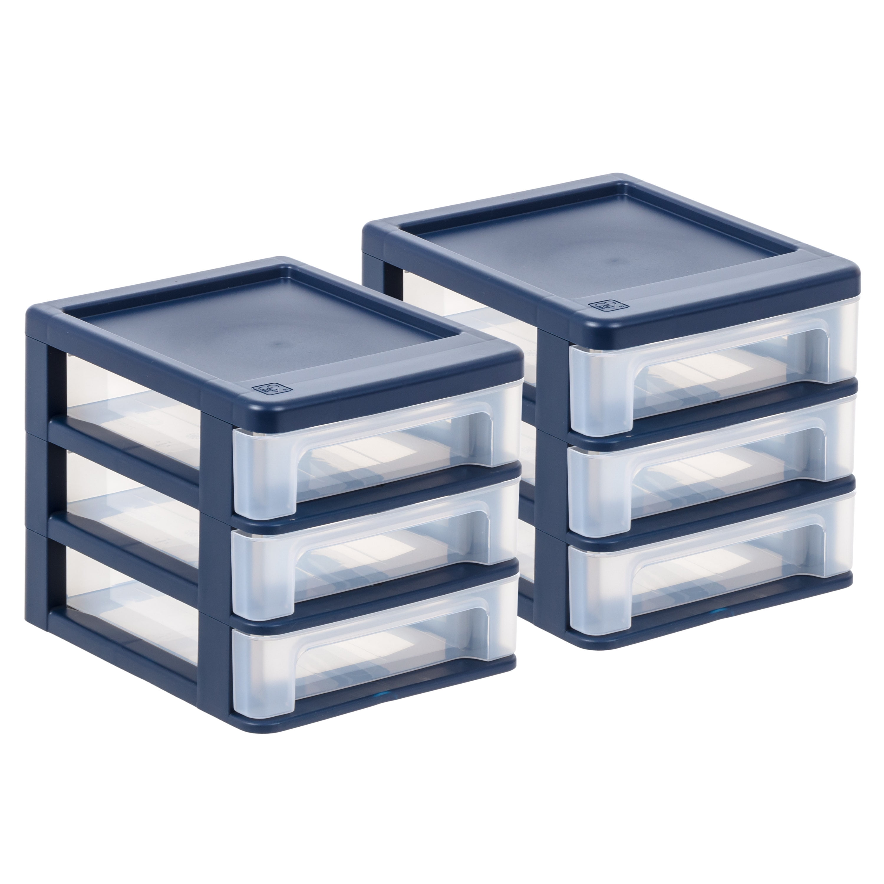  3 Drawer Plastic Storage - Plastic Storage Bins with