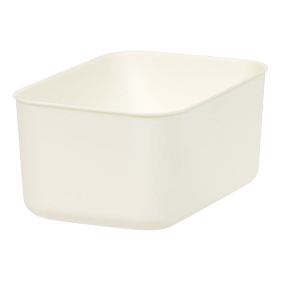 IRIS Small Plastic Storage Organizer Basket, Off-White