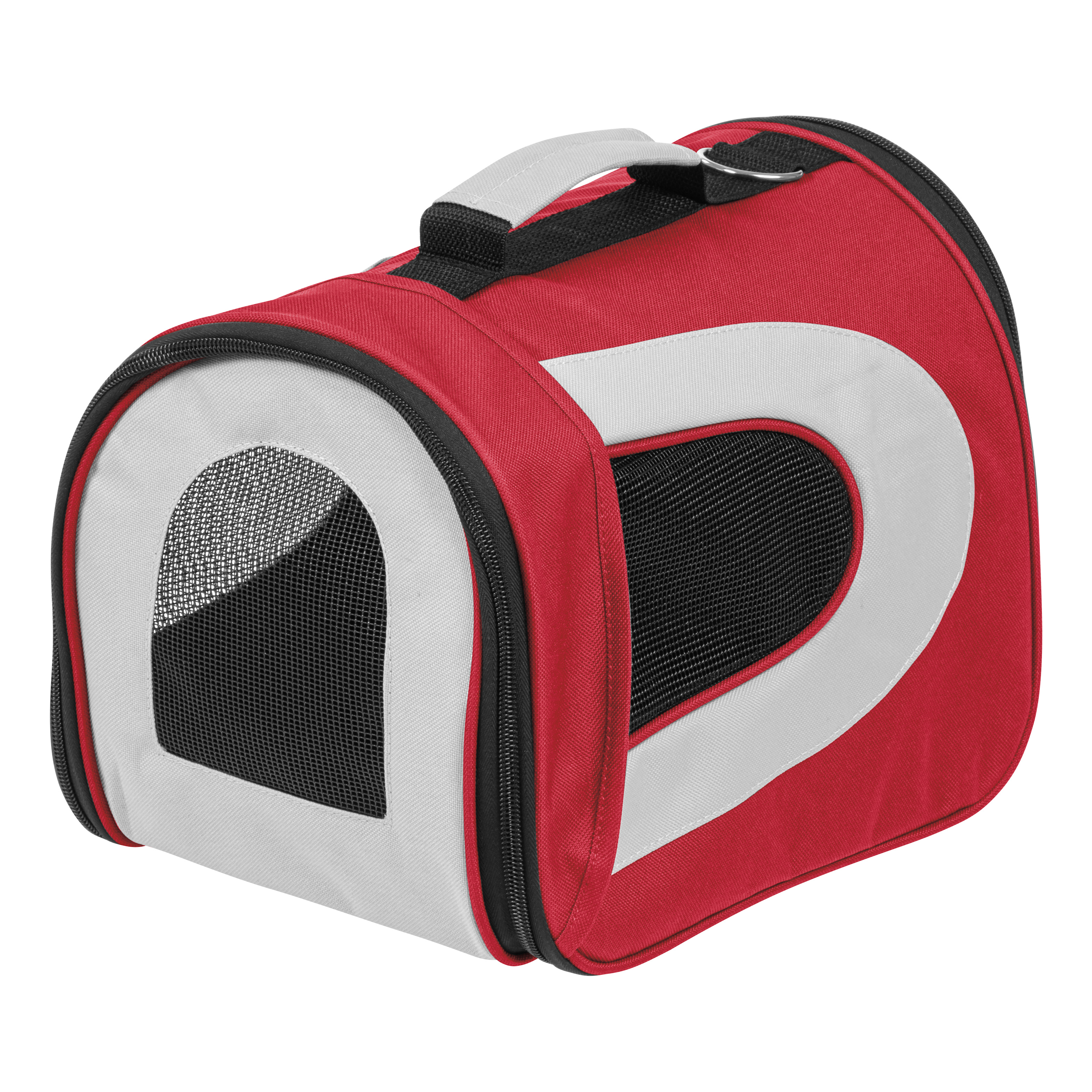 IRIS USA, Small Soft Sided Pet Carrier for Travel, Red
