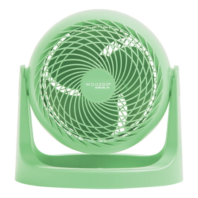 IRIS USA WOOZOO Fan, Circulator Fan, Table Air Circulator, Desk Fan, Fan for Bedroom, 3 Speeds, 52ft Max Air Distance, 11.5 Inches, 360° Adjustable Tilt, 30 db Low Noise, Green