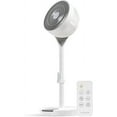 thumbnail image 1 of IRIS USA WOOZOO Fan, Pedestal Standing Fan with Remote, 360 Oscillating Fan, 12 Speeds, Low Noise DC Motor, 8h Timer, Touch Panel, Height Adjustable, White/Gray, 59 ft, 1 of 20