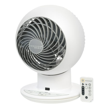 IRIS WOOZOO Fan with Remote, Oscillating Fan, Desk Fan, Table Air Circulator, Globe Fan, Fan for Bedroom, 5 Speeds