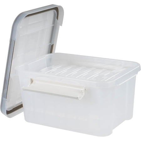 IRIS Photo Storage with 7 Inner 4" x 6" Cases, Organization Container, Clear