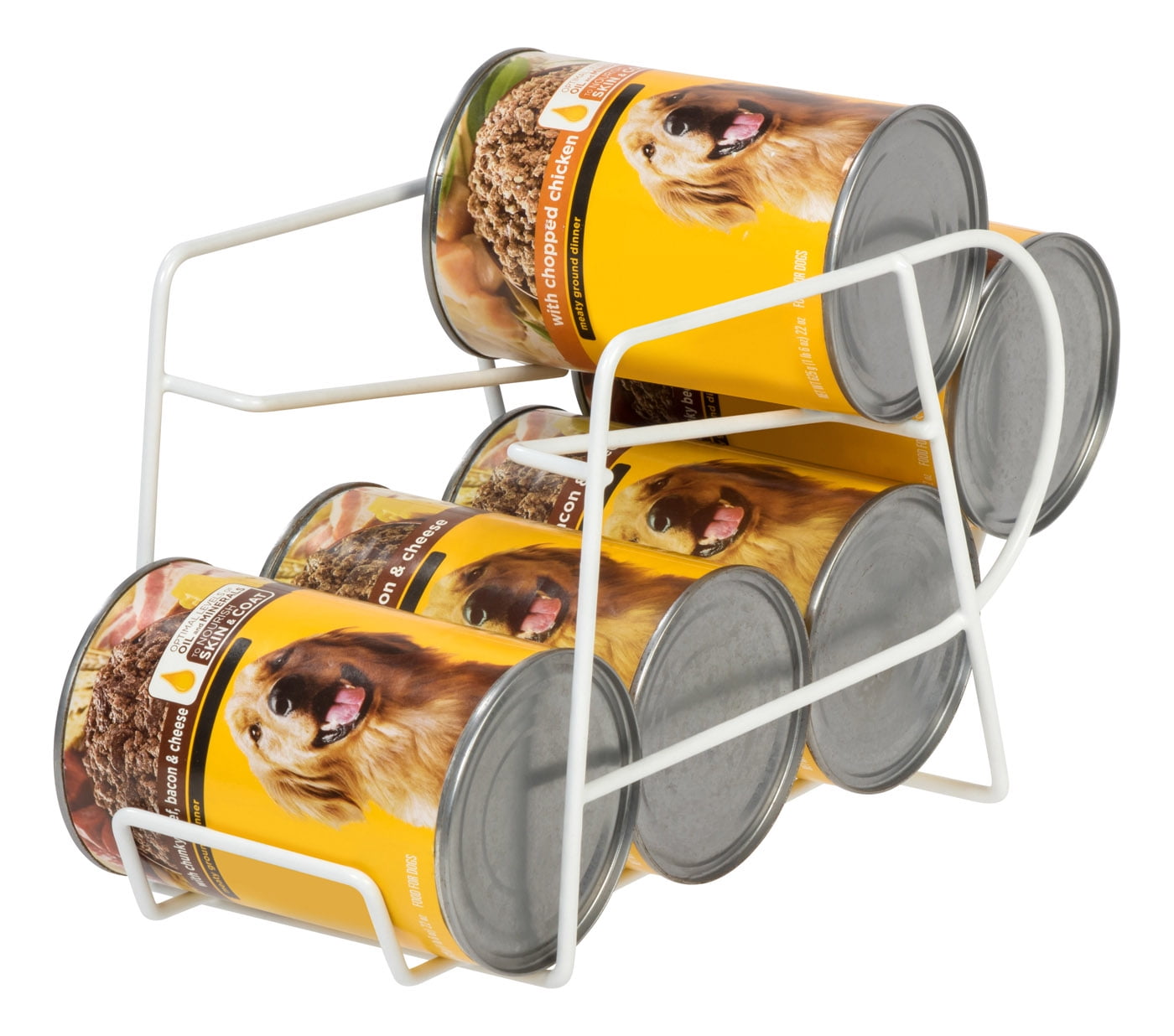 IRIS USA Wire Pet Food Can Dispensers, Can Organizer