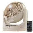 thumbnail image 1 of IRIS WOOZOO Oscillating Fan, Vortex Fan, Remote Equipped 3-in-1 Fan w/ Timer/ Multi Oscillation/ Air Circulator/ 3 Speed Settings, 52ft Max Air Distance, Large, Latte, 1 of 6