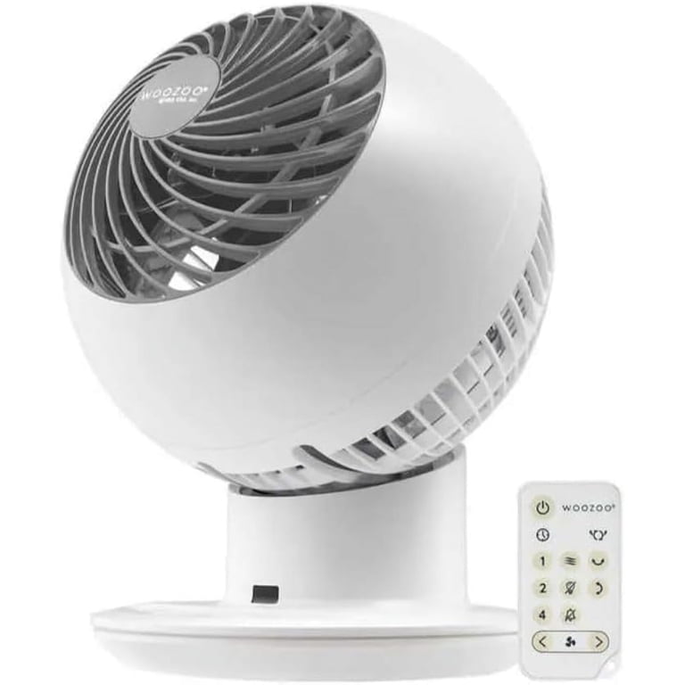 【新品、送料無料】WOOZOO グローブファン ホワイト IRIS Woozoo Globe Fan, Multi-Directional, 5-Speed Oscillating