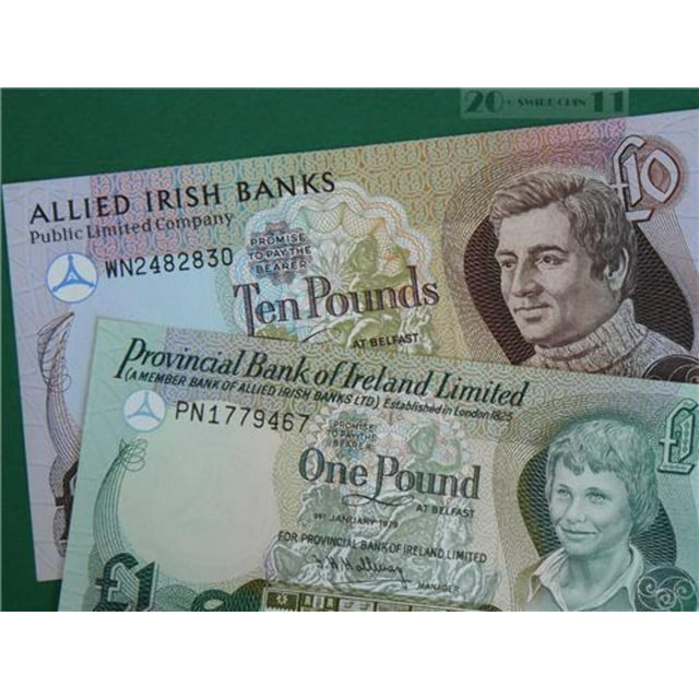 IRISH CURRENCY GLOSSY POSTER PICTURE PHOTO pound euro ireland belfast money