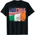 thumbnail image 1 of IRISH ROOTS | Half American Flag | IRELAND T-Shirt, 1 of 4