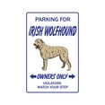thumbnail image 1 of IRISH WOLFHOUND Aluminum Sign dog pet parking Aluminum Signs lover breeder groomer | Indoor/Outdoor | 24" Tall, 1 of 4