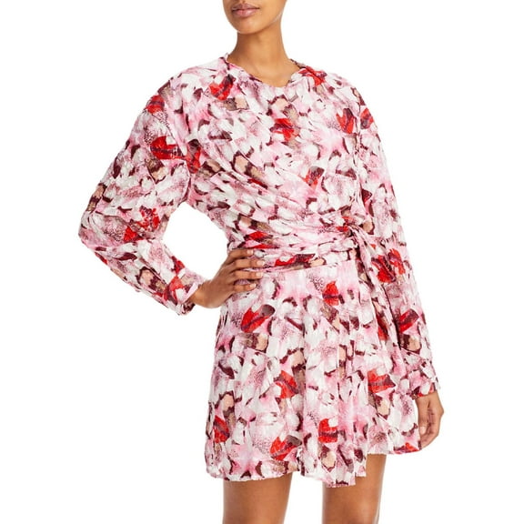 IRO Womens Cedari Party Mini Fit & Flare Dress