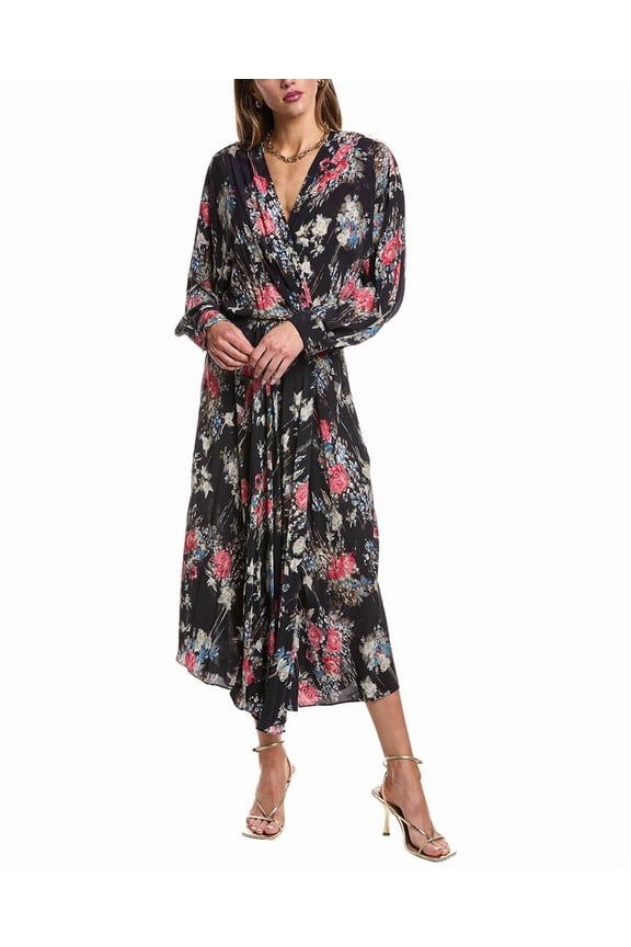 womens Aleyna Maxi Dress, 38, Black