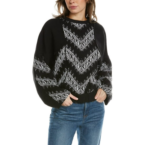 IRO womens Alisse Sweater, 34, Black