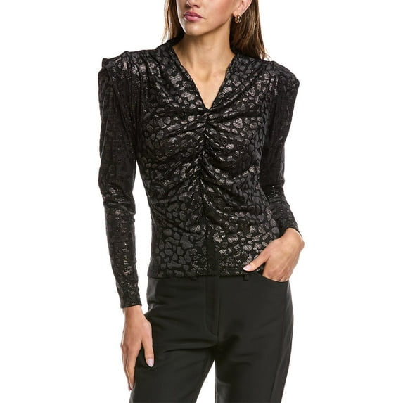 IRO womens Blyn Top, 40, Black