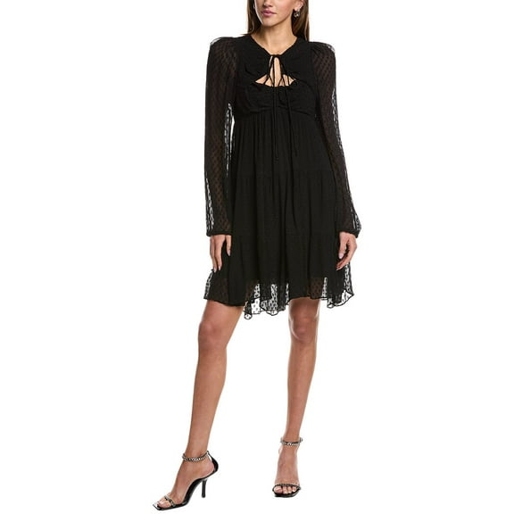 IRO womens  Dixon Mini Dress, 38, Black