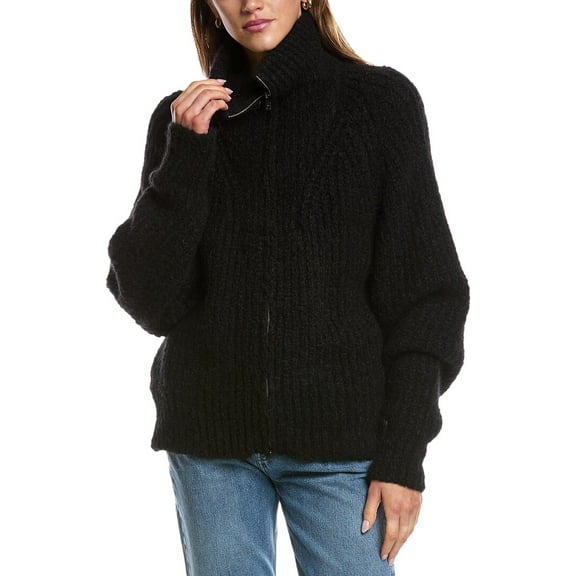 IRO womens  Elida Mohair-Blend Sweater, l, Black