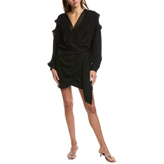 IRO womens  Elyn Mini Dress, 38, Black