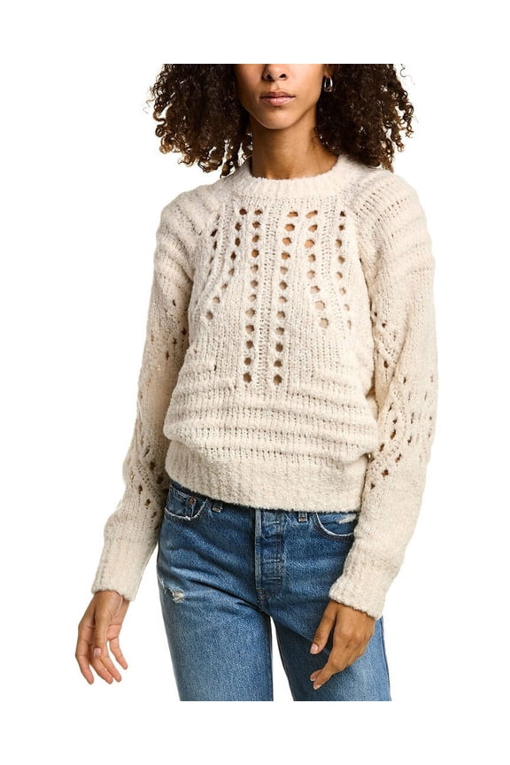 womens Kanna Alpaca & Wool-Blend Sweater, L, White