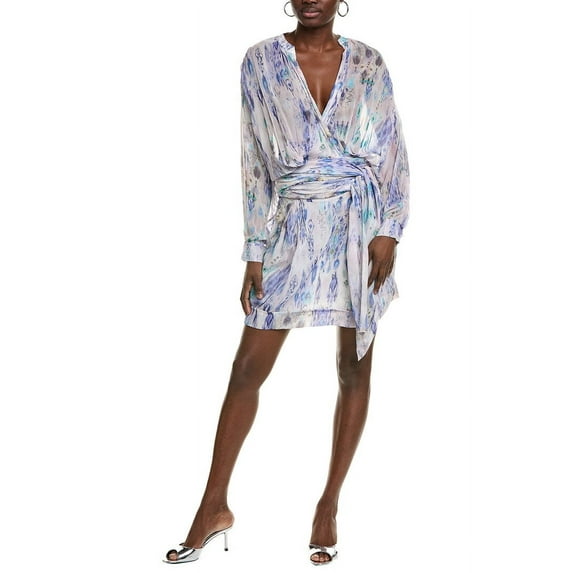 IRO womens Keita Long Sleeve Wrap Dress, 40