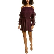 IRO womens  Larya Mini Dress, 34, Purple