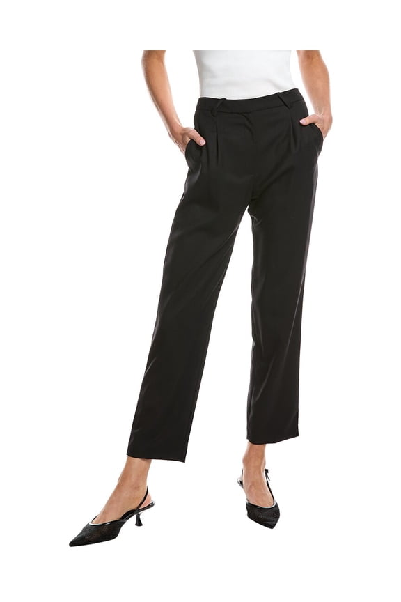 womens  Laverta Wool Pant, 32, Black
