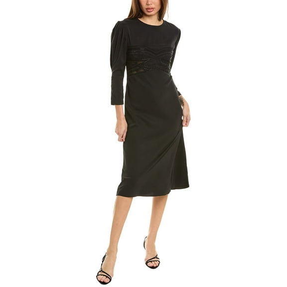 IRO womens Maldi Mini Dress, 34, Black