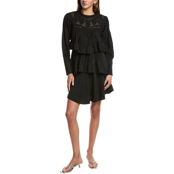 IRO womens  Micha Mini Dress, 32, Black