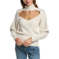 thumbnail image 1 of IRO womens  Murane Wool Sweater, l, Beige, 1 of 3