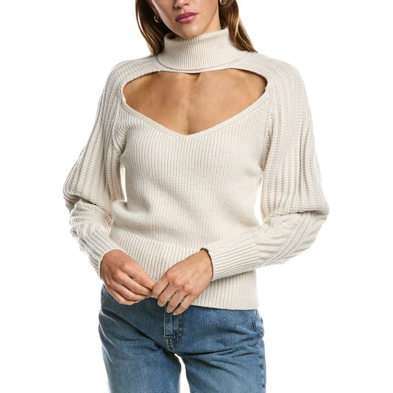 IRO womens Murane Wool Sweater, l, Beige
