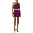 thumbnail image 1 of IRO womens  Nabi Leather Mini Dress, 40, Purple, 1 of 3