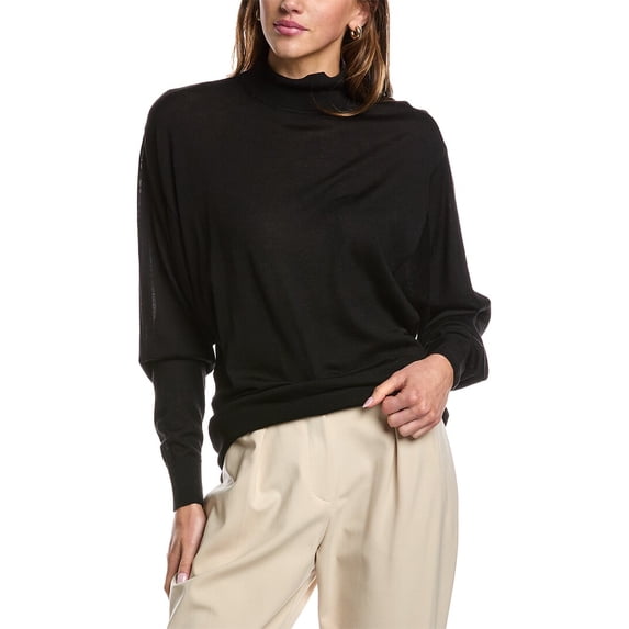 IRO womens Romea Wool & Silk-Blend Sweater, m, Black