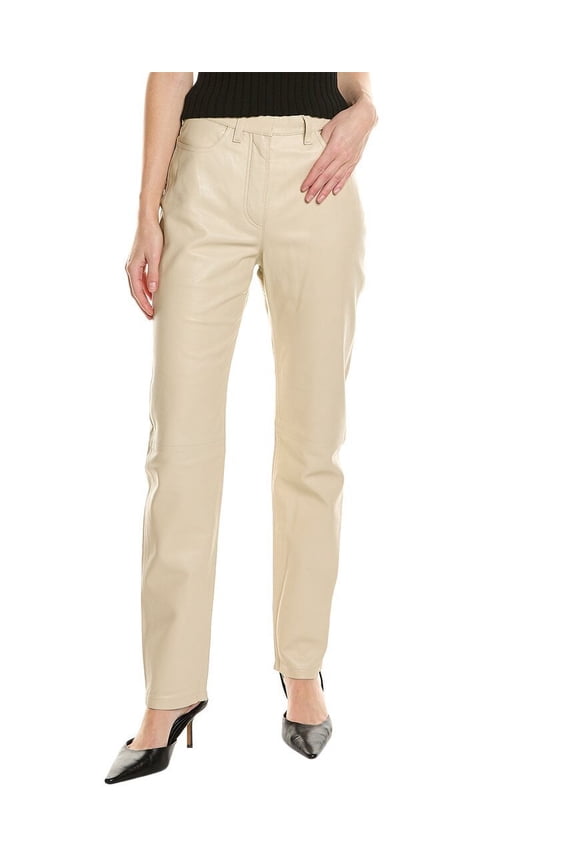 womens Straight Pant, 36, Brown