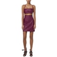 thumbnail image 1 of IRO womens  Tabata Leather Mini Dress, 34, Purple, 1 of 3