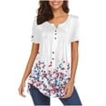 thumbnail image 1 of IROINNID 4th of July Tunic For Women Casual Loose Tops V-Neck Women Tops USA July 4th, 1 of 5