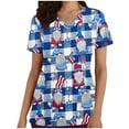 thumbnail image 1 of IROINNID 4th of July Tunic For Women Fashion Casual Pockets Loose Tops Round Neck Women Tops Independence Day, 1 of 5