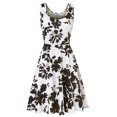thumbnail image 1 of IROINNID A-Line Dress For Women Fashion Sleeveless Printed Skinny Long Dress V-Neck Knee-Length Dress, 1 of 7