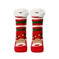 thumbnail image 1 of IROINNID Ankle Socks for Men and Women Christmas Gifts Winter Warm Cotton Plush Thicker Anti-slip Floor Socks Knit Soft Socks,Red, 1 of 2