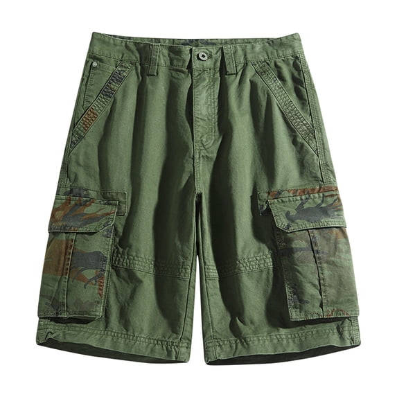 IROINNID Athletic Shorts for Men with Pockets and Elastic Waistband Quick Dry Cargo Big and Tall Casual Activewear Shorts