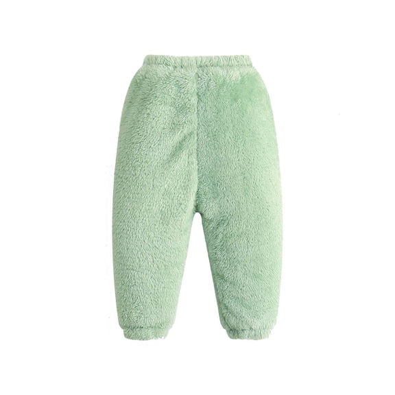 IROINNID Baby Boy Girl Pants Lamb Velvet 's Plus Thick Pants And Warm Trousers,Green