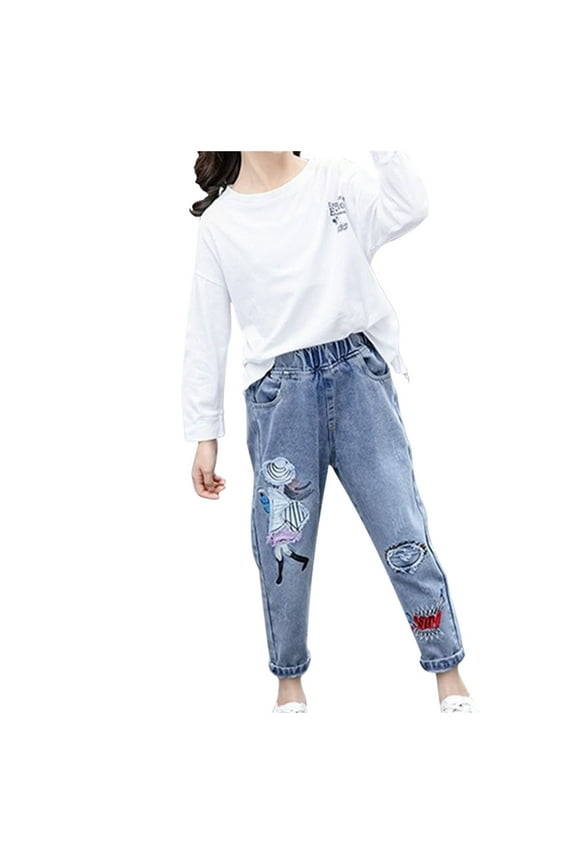 Baby Boys' and Baby Girls' Toddler Multipack Basic Harem Leg Jeans Summer and Spring 7T