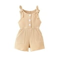 thumbnail image 1 of IROINNID Baby Sleeveless Onesies Baby Pajamas Summer Round Neck Cotton Home Creeping Clothes for Baby Girls, 1 of 9