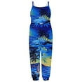 thumbnail image 1 of IROINNID Baby Summer Jumpsuits Sling Sleeveless Print for Girls Kids Harem Strap Romper Toddler Pants 1-2T, 1 of 5