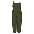 thumbnail image 1 of IROINNID Baby Summer Jumpsuits Sling Sleeveless Print for Girls Kids Harem Strap Romper Toddler Pants 2T, 1 of 5