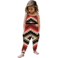 thumbnail image 1 of IROINNID Baby Summer Jumpsuits Sling Sleeveless Print for Girls Kids Harem Strap Romper Toddler Pants 3T, 1 of 5